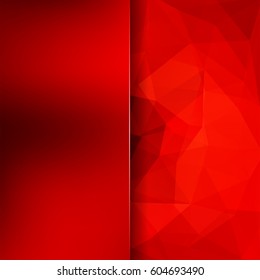 Abstract background consisting of red triangles. Geometric design for business presentations or web template banner flyer. Vector illustration
