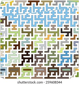 Abstract background consisting of repeating geometric elements 