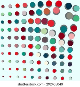 Abstract background consisting of repetitive elements of different sizes and colors