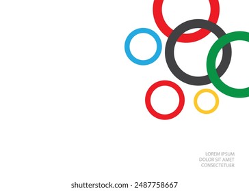 Abstract background consisting of rings.