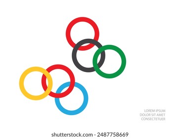 Abstract background consisting of rings.