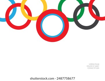 Abstract background consisting of rings.