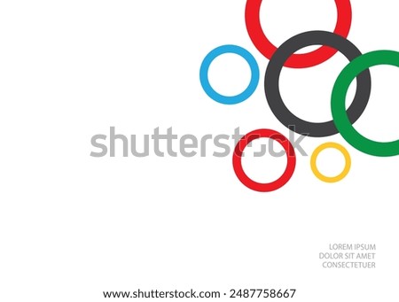 Abstract background consisting of rings.