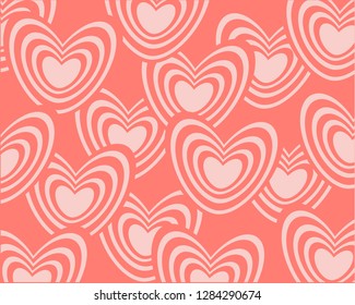 abstract background consisting of set of hearts
