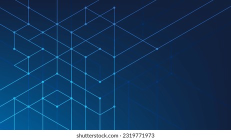 Abstract background consisting of set of hexagonal cells. Modern innovation communication technology business background. Background illustration vector.