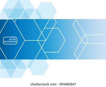 Abstract background consisting of set of hexagonal cells. Vector Graphics