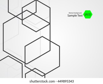 Abstract background consisting of set of hexagonal cells. Vector Graphics