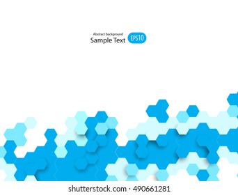 Abstract background consisting of set of hexagonal cells. Vector Graphics