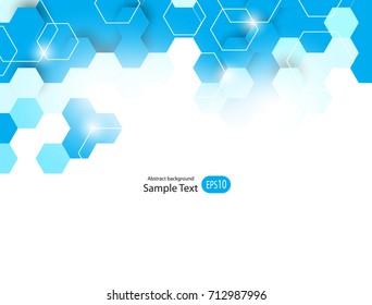 Abstract background consisting of set of hexagonal cells. Vector Graphics