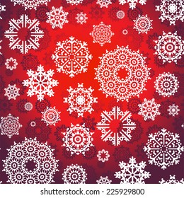 abstract background consisting of snowflakes