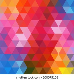 abstract background consisting of triangles