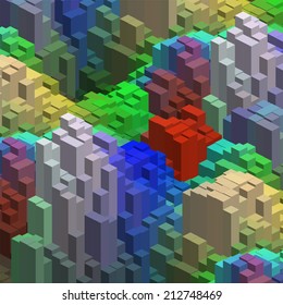 abstract background consisting of triangles