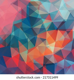 abstract background consisting of triangles