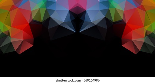 abstract background consisting of triangles. color equal sides