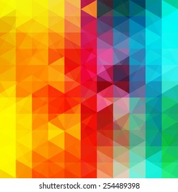abstract background consisting of triangles Colorful Rainbow colors Spectrum