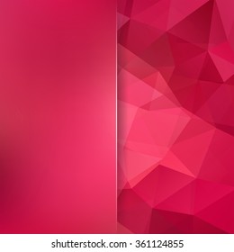 Abstract background consisting of triangles. Geometric design for business presentations or web template banner flyer. Vector illustration