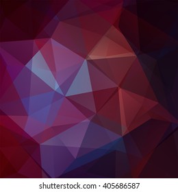 Abstract background consisting of triangles. Geometric design for business presentations or web template banner flyer. Vector illustration. Brown, purple colors