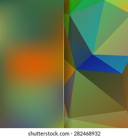 abstract background consisting of triangles and  glass