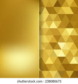 abstrakter Hintergrund, bestehend aus Dreiecken und mattem Glas