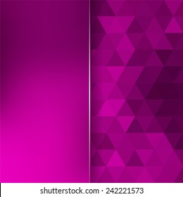 abstract background consisting of triangles and matt glass