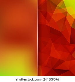 abstract background consisting of triangles and matt glass