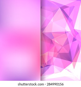 abstract background consisting of triangles and matt  glass