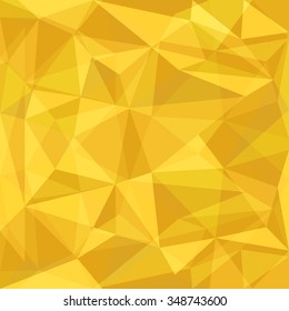 abstract background consisting of triangles.Gold crystal background