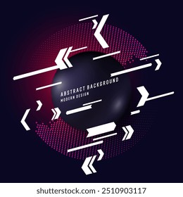 Abstract background consisting of various geometric shapes. A modern design template.