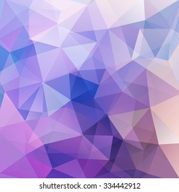 abstract background consisting of white, blue, purple  triangles, vector illustration