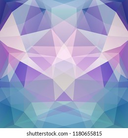 Abstract background consisting of white, pink, blue triangles. Geometric design for business presentations or web template banner flyer. Vector illustration