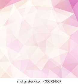 abstract background consisting of white, pink triangles, vector illustration