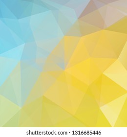Abstract background consisting of yellow, blue triangles. Geometric design for business presentations or web template banner flyer. Vector illustration