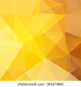 abstract background consisting of yellow, brown triangles, vector illustration