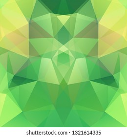 Abstract background consisting of yellow, green triangles. Geometric design for business presentations or web template banner flyer. Vector illustration