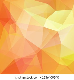 Abstract background consisting of yellow, orange triangles. Geometric design for business presentations or web template banner flyer. Vector illustration