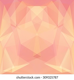 abstract background consisting of yellow, orange triangles, vector illustration