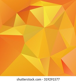 abstract background consisting of yellow, orange triangles, vector illustration