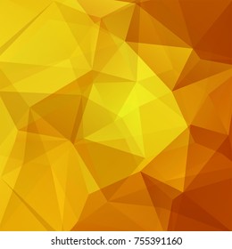 Abstract background consisting of yellow, orange triangles. Geometric design for business presentations or web template banner flyer. Vector illustration