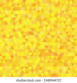 Abstract background consisting of yellow triangles. Geometric design for business presentations or web template banner flyer. Illustration pattern.