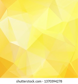 Abstract background consisting of yellow triangles. Geometric design for business presentations or web template banner flyer. Vector illustration