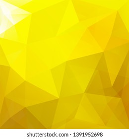 Abstract background consisting of yellow triangles. Geometric design for business presentations or web template banner flyer. Vector illustration