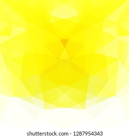 Abstract background consisting of yellow, white triangles. Geometric design for business presentations or web template banner flyer. Vector illustration