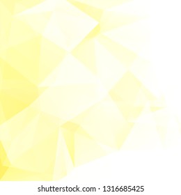 Abstract background consisting of yellow, white triangles. Geometric design for business presentations or web template banner flyer. Vector illustration