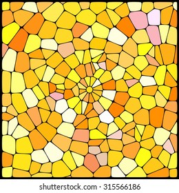 abstract background consisting of yellow, white geometrical shapes, vector illustration