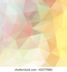 abstract background consisting of yellow, white, pink triangles, vector illustration