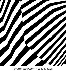 abstract background consists of black and white stripes intersecting at different angles 