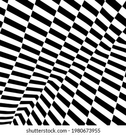 abstract background consists of black and white stripes intersecting at different angles 