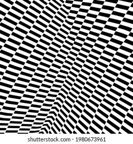 abstract background consists of black and white stripes intersecting at different angles 