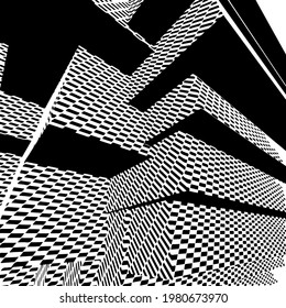 el fondo abstracto consiste en rayas blancas y negras que se intersectan en diferentes ángulos 
