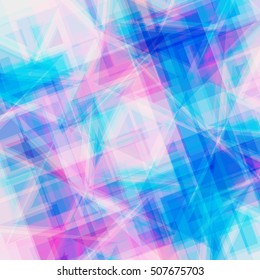 Abstract background. Consists of geometric elements having a triangular shape. In color.